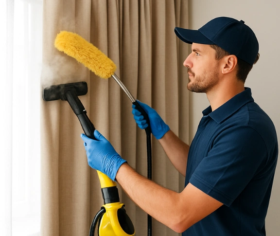 Trusted curtain steam cleaning technician Matty Curtain Cleaning ardeer-vic QLD