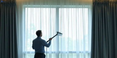 Commercial curtain steam cleaning service ardeer-vic hotels offices