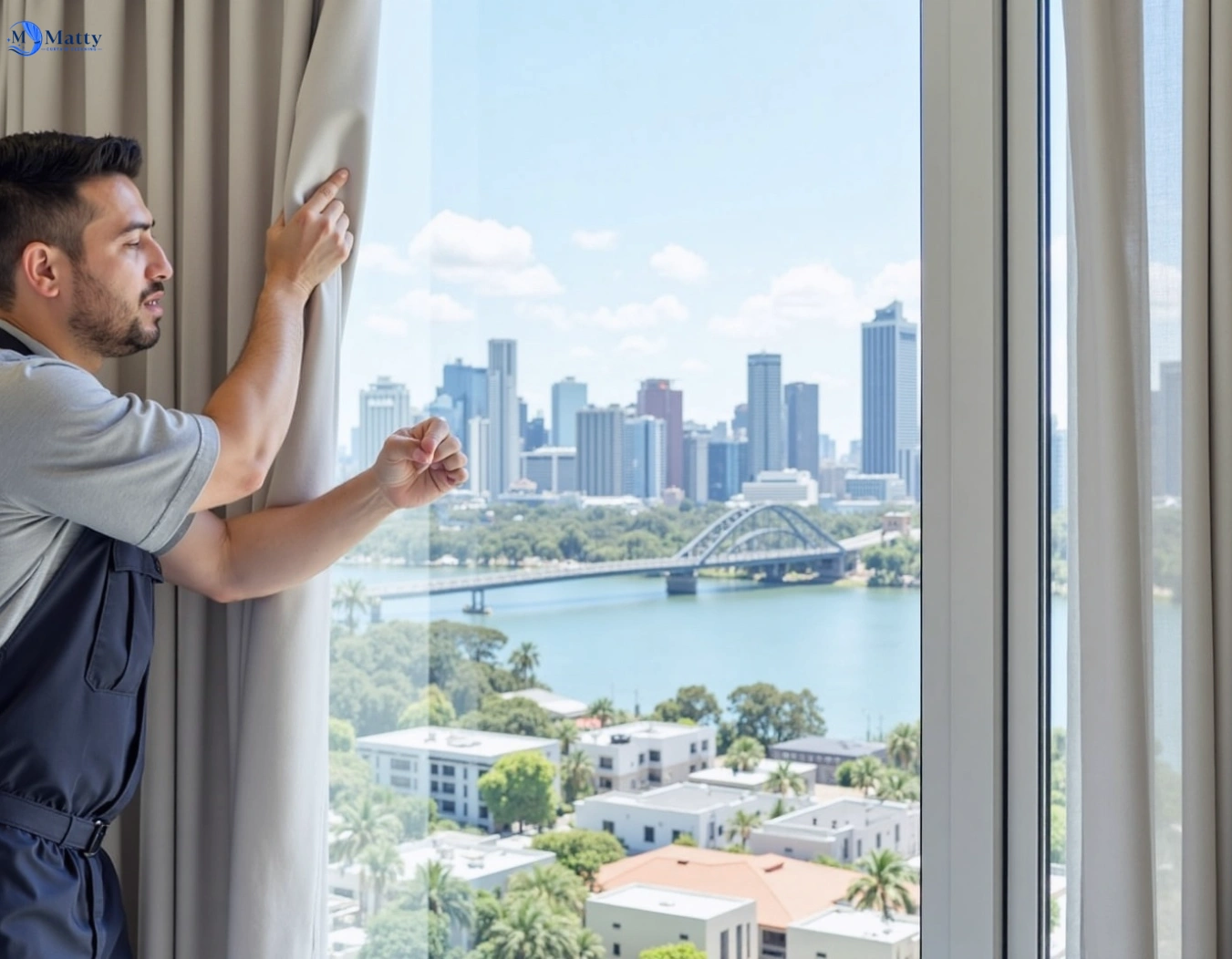 Professional curtain steam cleaning service ardeer-vic QLD by Matty Curtain Cleaning