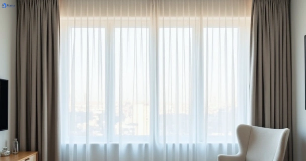 Freshly steam cleaned curtains in ardeer-vic QLD